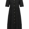 Usha Robe Chemise - Schwarz -Usha Elegant Magasin 6063e7853d194228a7e1c61d8d3346f7