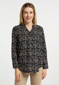 USHA QISHA - Blouse - Schwarz Mehrfarbig
