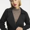 Usha Manteau Classique - Schwarz -Usha Elegant Magasin 6238d6ad0bca4f4aa7cb5d2d02eb7df1