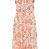 Usha Robe De Jour - Rosa Orange -Usha Elegant Magasin 643c489ebee74705a4274de22586b606