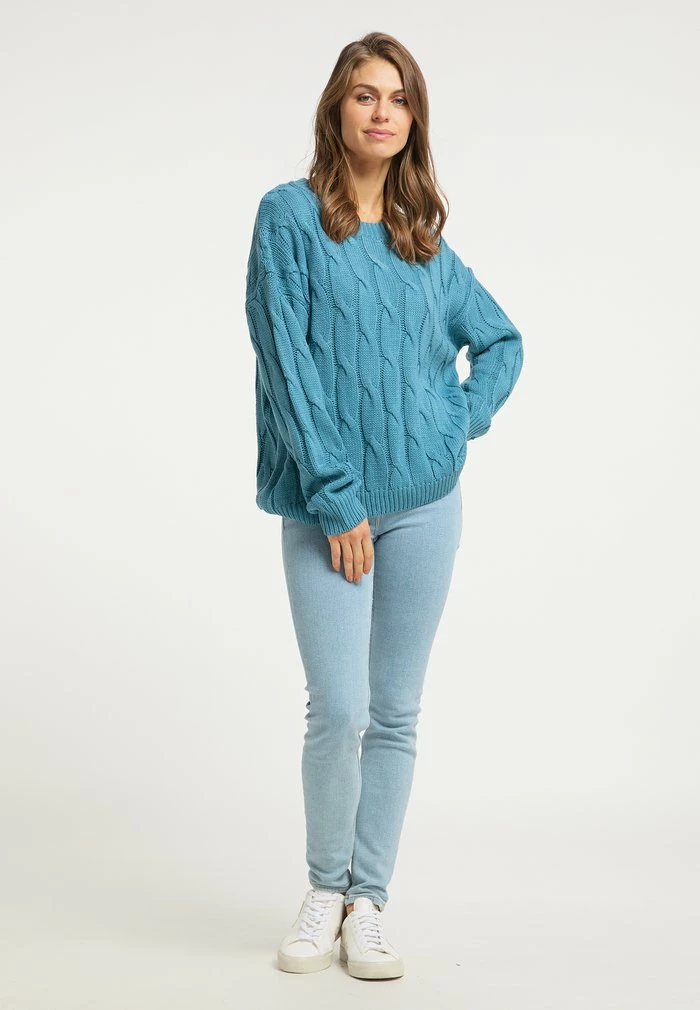 Usha Pullover - Türkis 2 Usha Pullover - Türkis – Image 2