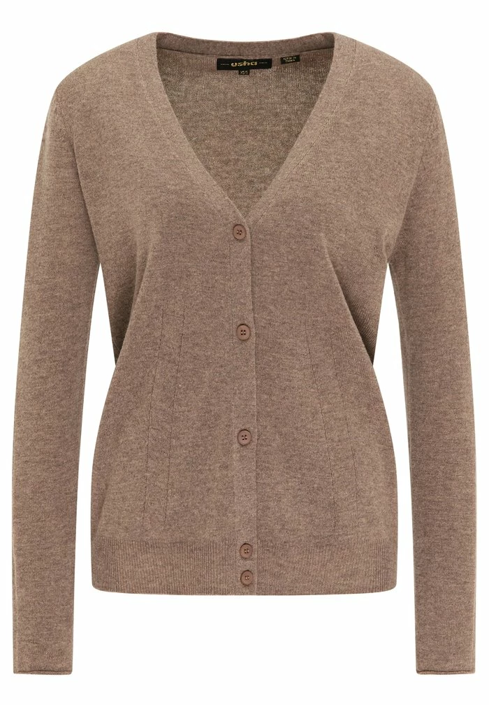 Usha Gilet - Hellbraun Melange 5 Usha Gilet - Hellbraun Melange – Image 5