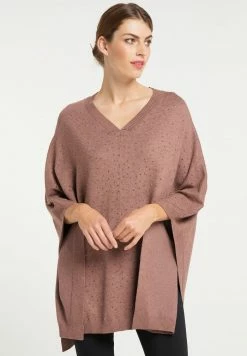 Usha Cape - Taupe Melange