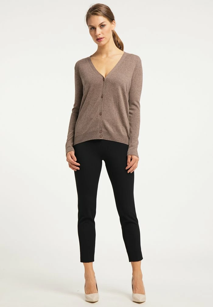 Usha Gilet - Hellbraun Melange 2 Usha Gilet - Hellbraun Melange – Image 2