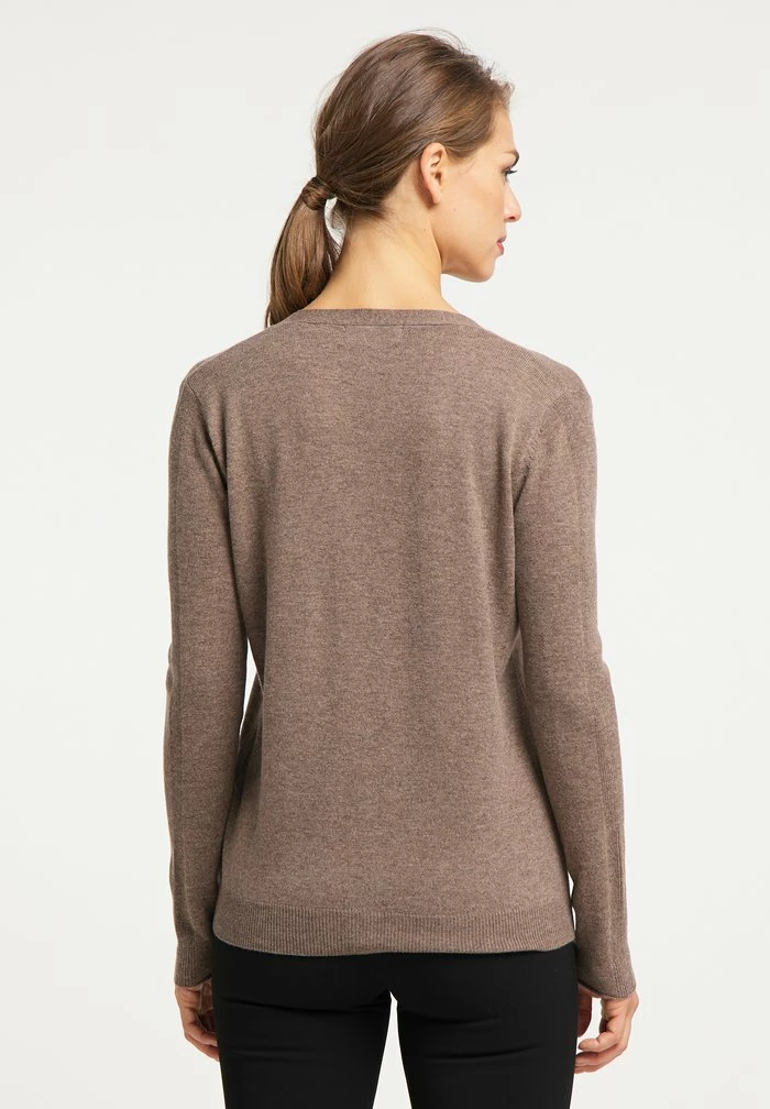 Usha Gilet - Hellbraun Melange 3 Usha Gilet - Hellbraun Melange – Image 3