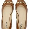 Usha Ballerines - Cognac -Usha Elegant Magasin 6fe06dc7dcde4a09b22a9e34decbc6db