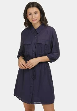 Usha KLEID - Robe Chemise - Marine