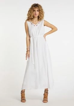 Usha Robe Longue - Weiss