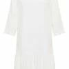 Usha Robe De Jour - Weiss -Usha Elegant Magasin 7380618bd61a46d3a1c8ff510fcc4dc6