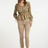 Usha MIT BLÜTENPRINT - Blouse - Marine Minze Mehrfarbig -Usha Elegant Magasin 744fdfd76d744838ac3ac494a94af5eb