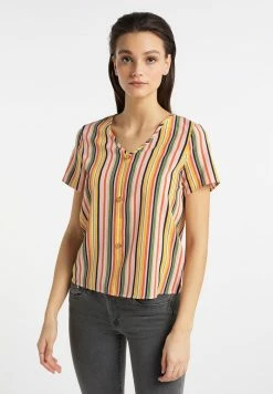 Usha Blouse - Aprikose Mehrfarbig