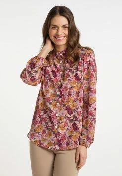 Usha Chemisier - Wollweiss Mehrfarbig