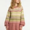 USHA CARNEA - Robe Pull - Dunkelrosa Mehrfarbig