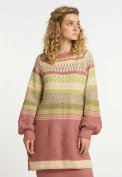 USHA CARNEA - Robe Pull - Dunkelrosa Mehrfarbig