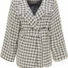 Usha Manteau Court - Grau Weiss 9 Usha Manteau Court - Grau Weiss -Usha Elegant Magasin 7ce8153401a94c0d8ecb17527b7eea51