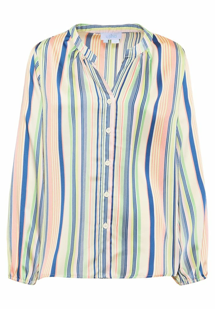 Usha Blouse - Blau Grün Mehrfarbig 5 Usha Blouse - Blau Grün Mehrfarbig – Image 5