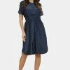 Usha KLEID - Robe De Jour - Marine -Usha Elegant Magasin 7e9ceada3b7e4a4898362c9f2cec90d2