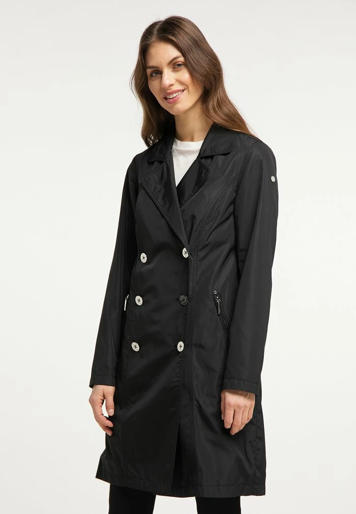 USHA LIBBI - Trench - Schwarz 1 USHA LIBBI - Trench - Schwarz