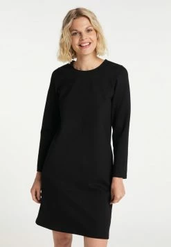 Usha Robe En Jersey - Schwarz