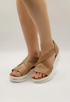 Usha Sandales Compensées - Beige