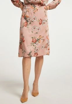 USHA QISHA - Jupe Trapèze - Rosa Mehrfarbig