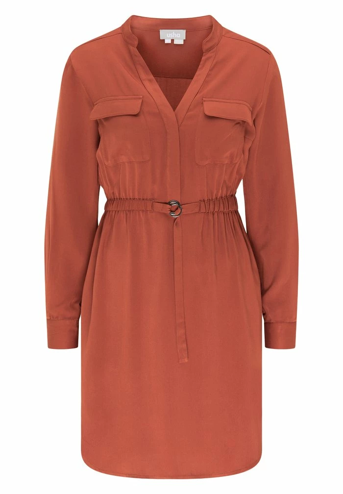 Usha Robe De Jour - Cognac 5 Usha Robe De Jour - Cognac – Image 5