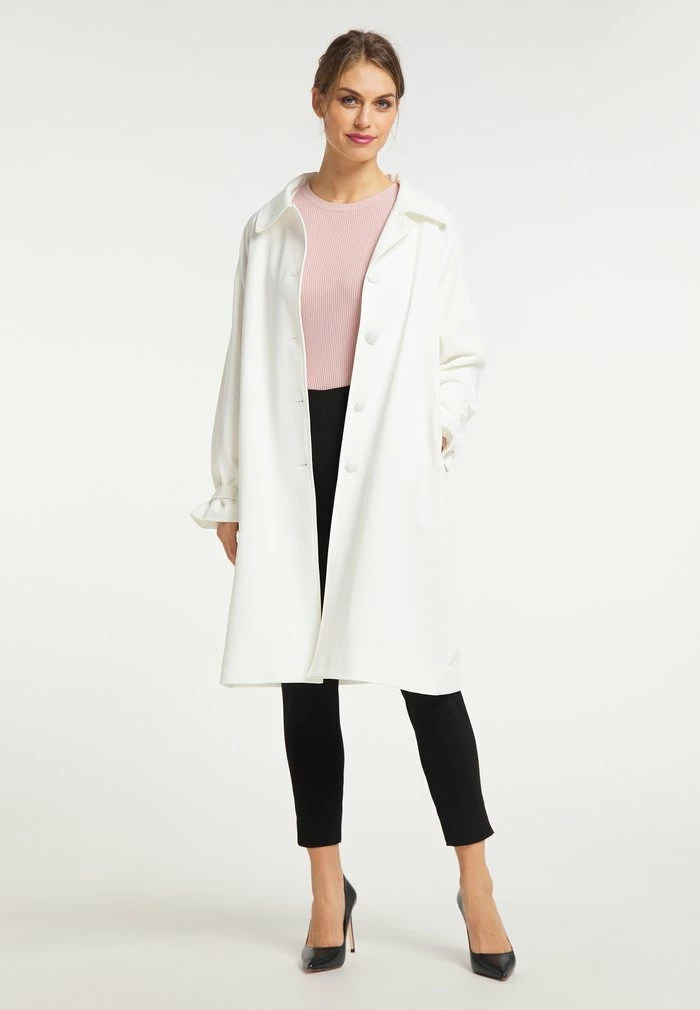 Usha Manteau Classique - Weiss 1 Usha Manteau Classique - Weiss