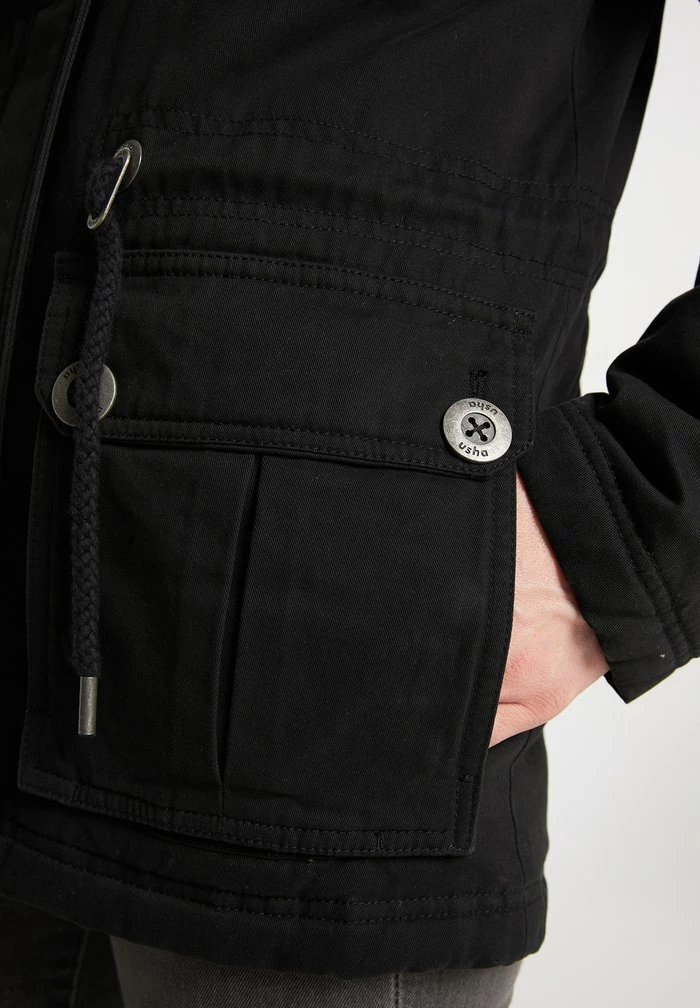 USHA CHABBY - Veste Mi-saison - Schwarz 4 USHA CHABBY - Veste Mi-saison - Schwarz – Image 4