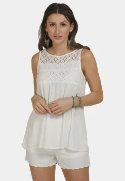 Usha TOP - Blouse - Wollweiss