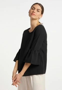 Usha MIT TROMPETENÄRMELN - Blouse - Schwarz