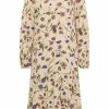 USHA QISHA - Robe De Jour - Beige Mehrfarbig -Usha Elegant Magasin a2e512f561b649009c0a9b4fd80f4deb