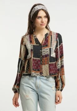 Usha Blouse - Schwarz Mehrfarbig