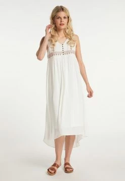 USHA RAKATA - Robe De Jour - Wollweiss