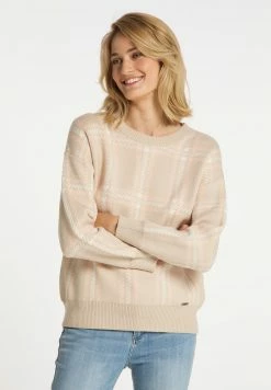 USHA FENIA - Pullover - Beige Mehrfarbig