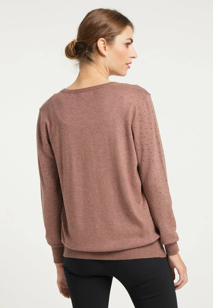 Usha Gilet - Taupe Melange 3 Usha Gilet - Taupe Melange – Image 3