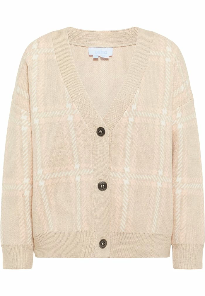 USHA FENIA - Gilet - Beige Mehrfarbig 5 USHA FENIA - Gilet - Beige Mehrfarbig – Image 5