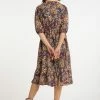 Usha MIT BLUMENPRINT - Robe De Jour - Grün Mehrfarbig -Usha Elegant Magasin aeb68e5734ac44ba84f67bade7e324e5