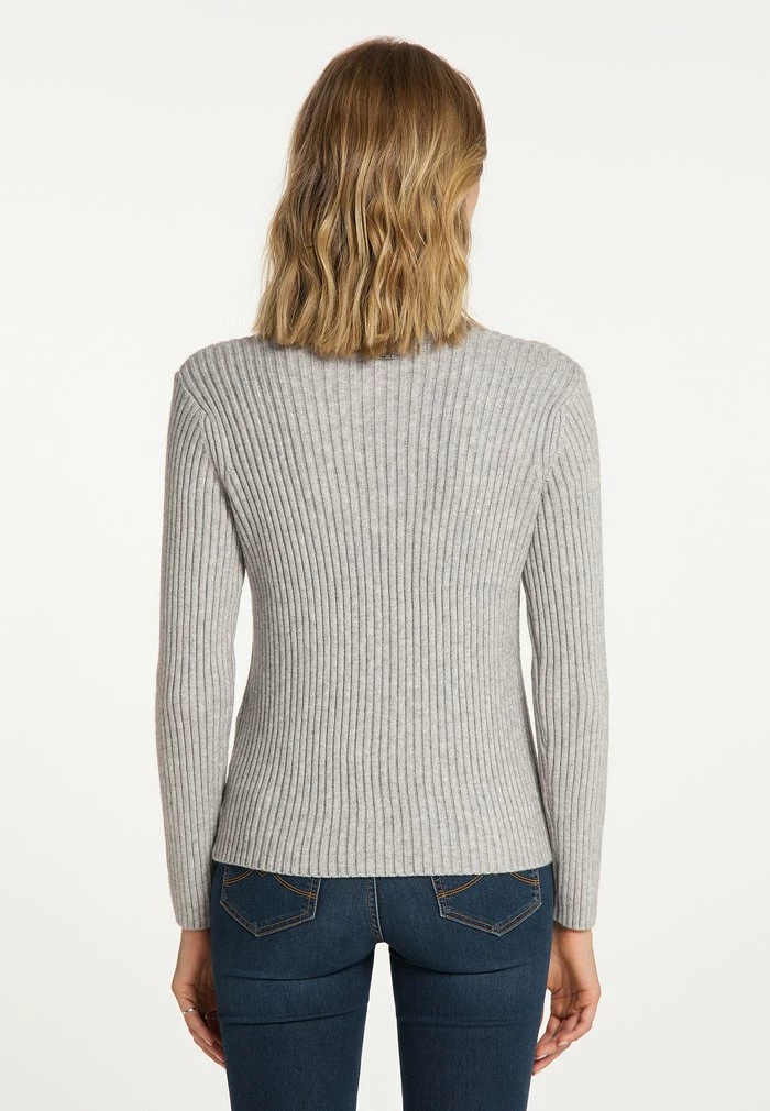 USHA LYNNEA - Gilet - Hellgrau Melange 3 USHA LYNNEA - Gilet - Hellgrau Melange – Image 3