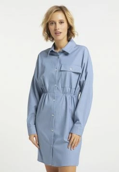 Usha Robe Chemise - Blau