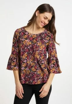 Usha Blouse - Schwarz Mehrfarbig