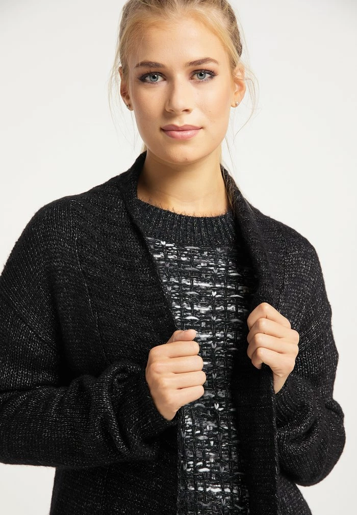 Usha Gilet - Schwarz Melange 4 Usha Gilet - Schwarz Melange – Image 4