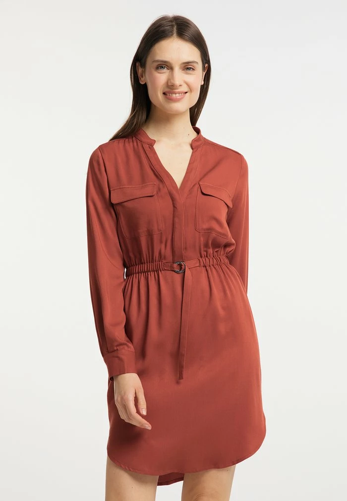 Usha Robe De Jour - Cognac 1 Usha Robe De Jour - Cognac