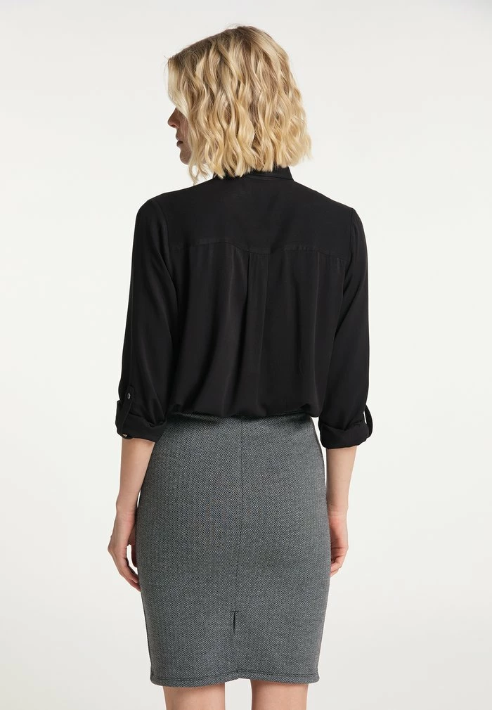 Usha Jupe Crayon - Schwarz Grau 3 Usha Jupe Crayon - Schwarz Grau – Image 3