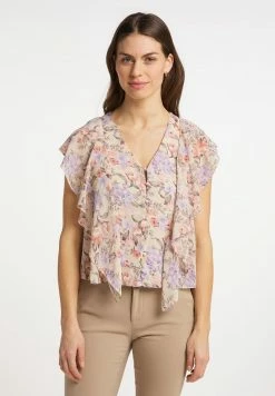 Usha Blouse - Wollweiss Mehrfarbig