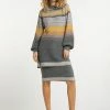 USHA CARNEA - Robe Pull - Anthrazit Mehrfarbig -Usha Elegant Magasin b5c5b80eeadf43838772076a0237e8ee
