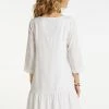 Usha Robe De Jour - Weiss -Usha Elegant Magasin b652e2123f35466d81aba4249ad75db3