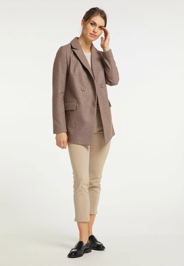 Usha Manteau Classique - Taupe 1 Usha Manteau Classique - Taupe
