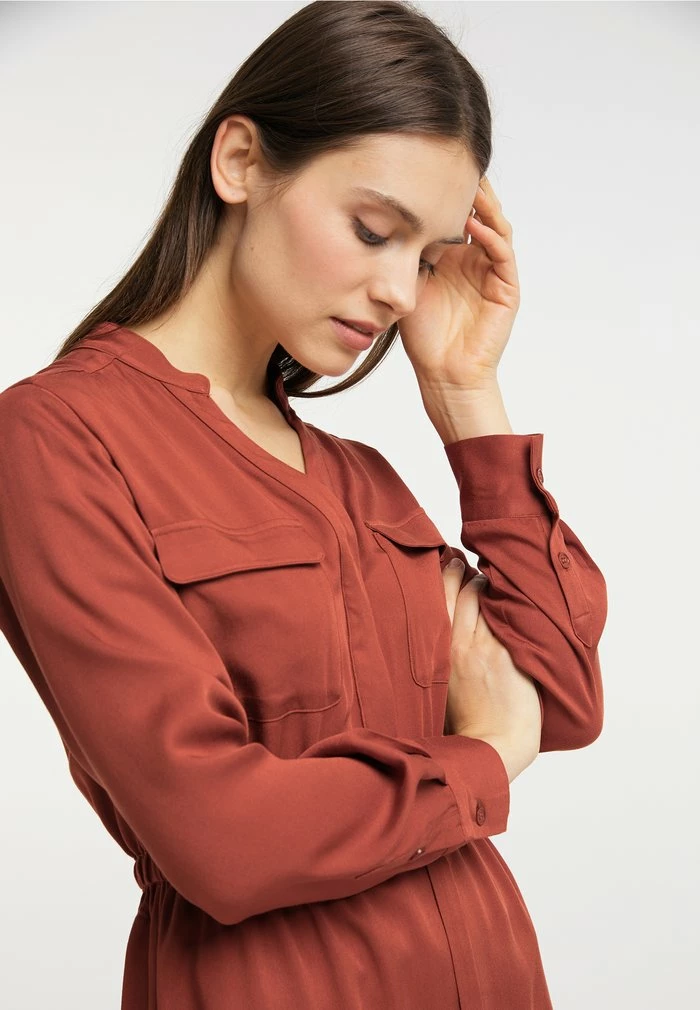 Usha Robe De Jour - Cognac 4 Usha Robe De Jour - Cognac – Image 4