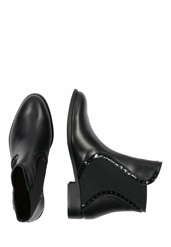 Usha Boots à Talons - Schwarz 3 Usha Boots à Talons - Schwarz – Image 3