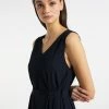 Usha Robe Longue - Navy -Usha Elegant Magasin bdc20e1d9e144810bac21c4bbba2e495